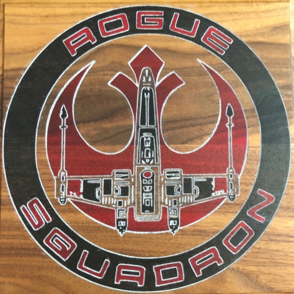 Star Wars ~ Rogue Squadron Emblem ~ Solid Hardwood Sign ~ Perfect Gift! - Handmade in Canada