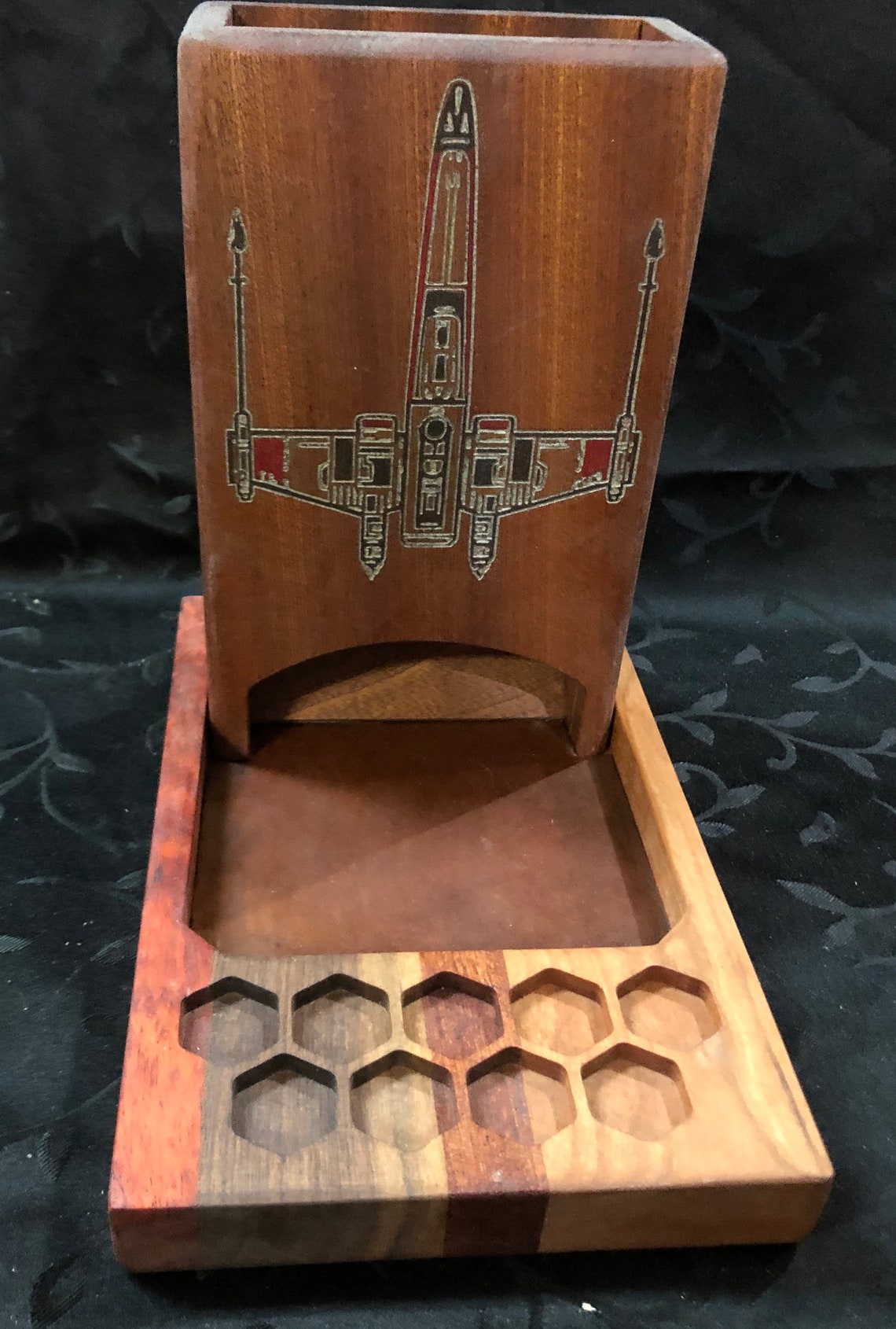 Dice Rolling Tower XWing Solid Hardwood Star Wars Etsy