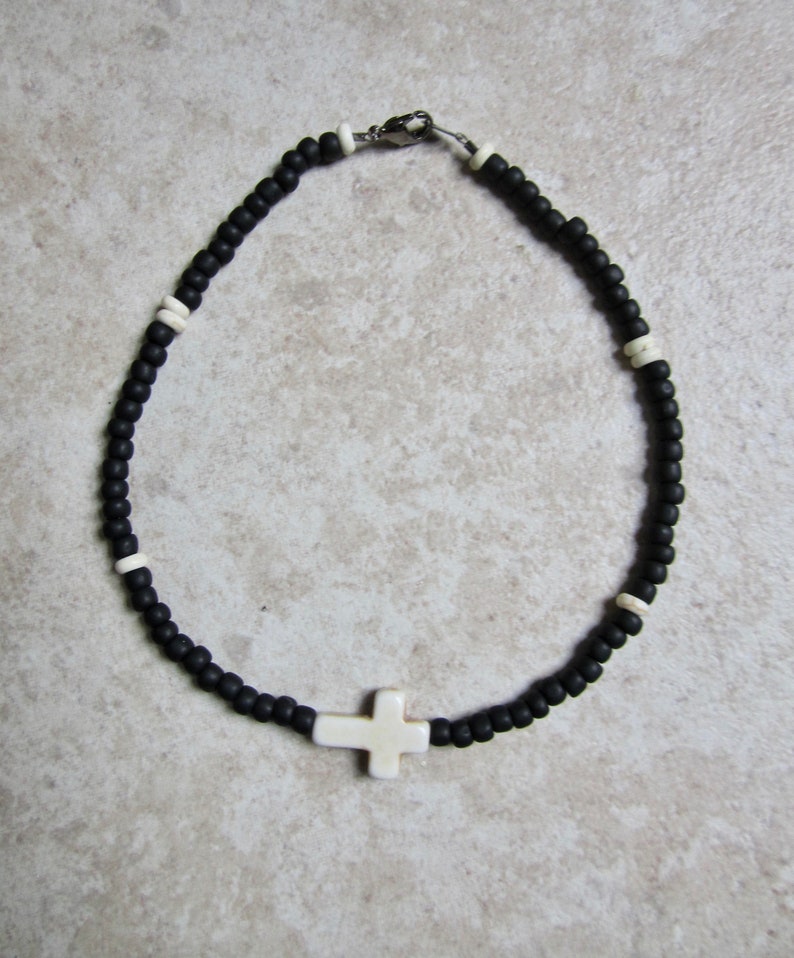 Anklet With Cross Men's Surfer Anklet Women's Etsy