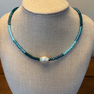 Dainty Turquoise Choker - Turquoise Choker - Turquoise Necklace - Ocean Color Necklace - Ocean Color Choker - Summer Choker