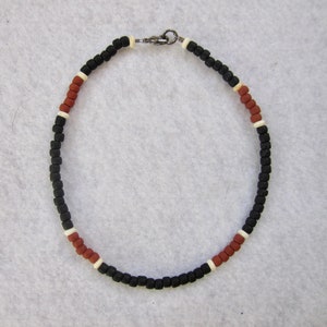 Men&#39;s Ankle Bracelet - Women&#39;s Anklet - Unisex Anklet - Men&#39;s Surfer Anklet - Women&#39;s Surfer Anklet - Beach Anklet - Black Anklet