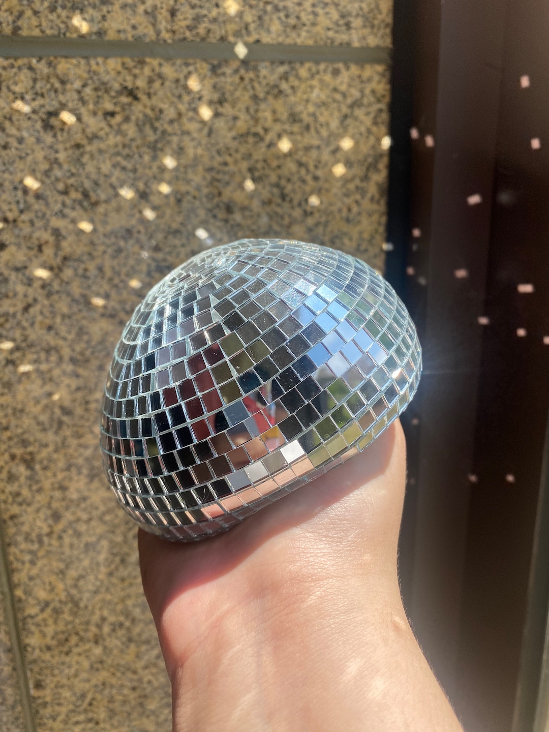 Mini Melted Disco Ball Flowing and Stunning Disco Art Unique Gift Etsy