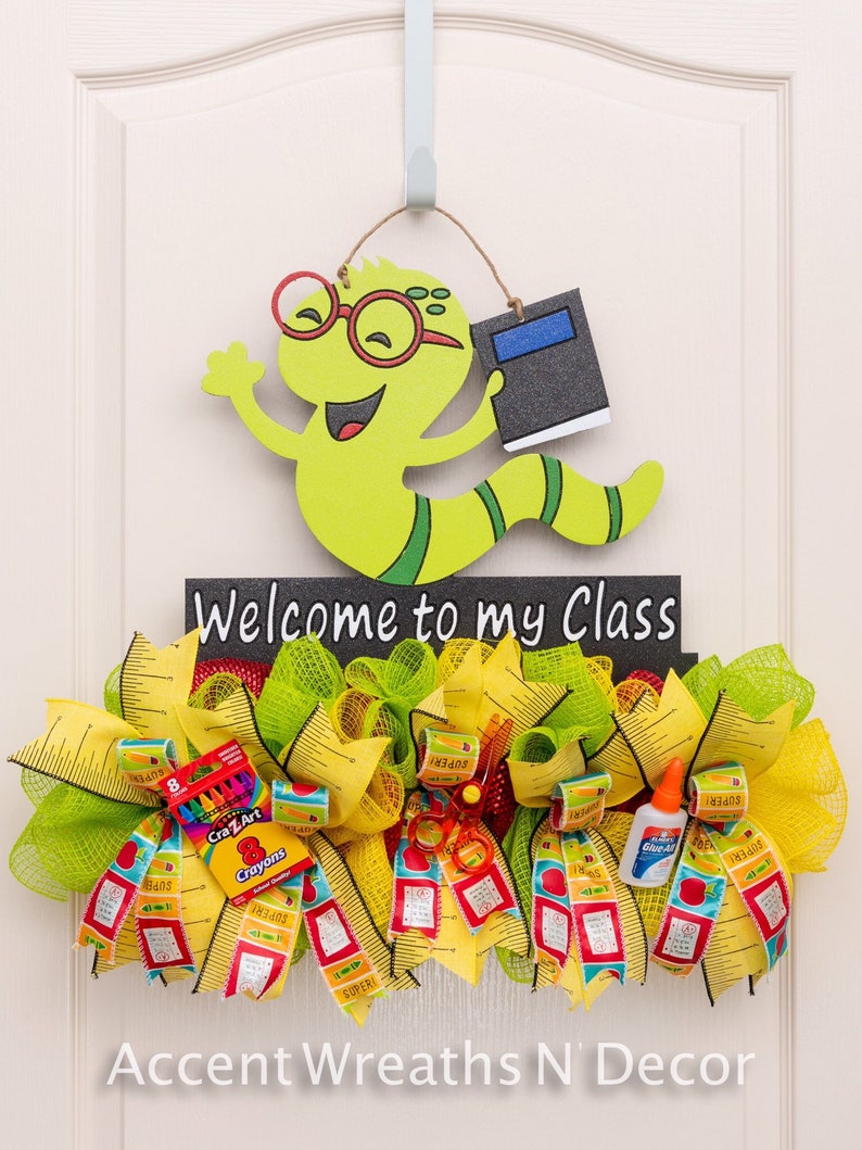 Door Hanger for School School Wall Decor Teacher Wall Hanger Teacher Door Hanger Door Hanger Door Hanger for Teacher Wreath for Door