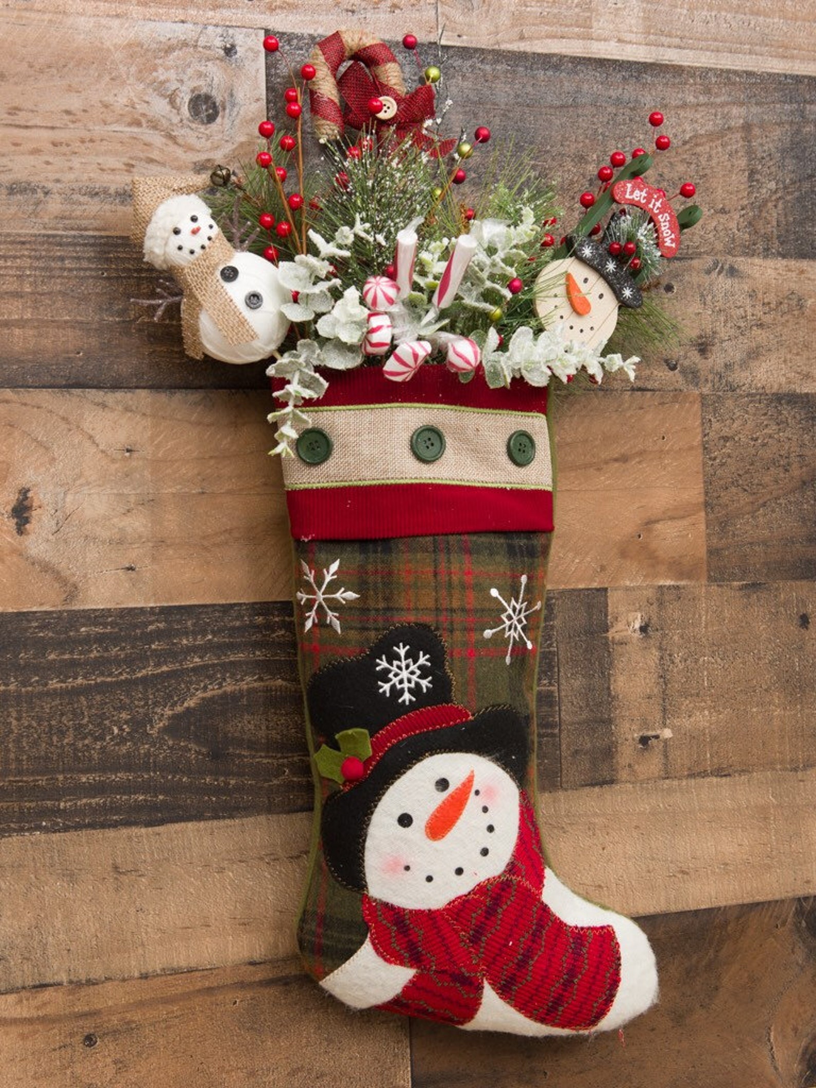 Christmas Stocking for Door Christmas Door Stocking  Etsy