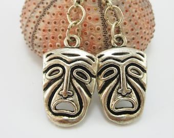Mask Earrings, Theater Jewelry, Drama Masks, Theater Gifts, Actress Gift
