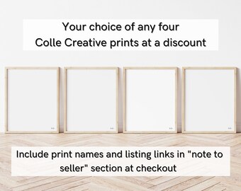 割引プリントセット：Colle Creative Prints 4点をお選びください