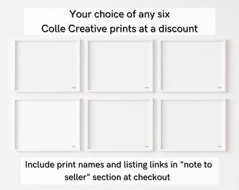割引プリントセット：Colle Creative Prints 6点をお選びください