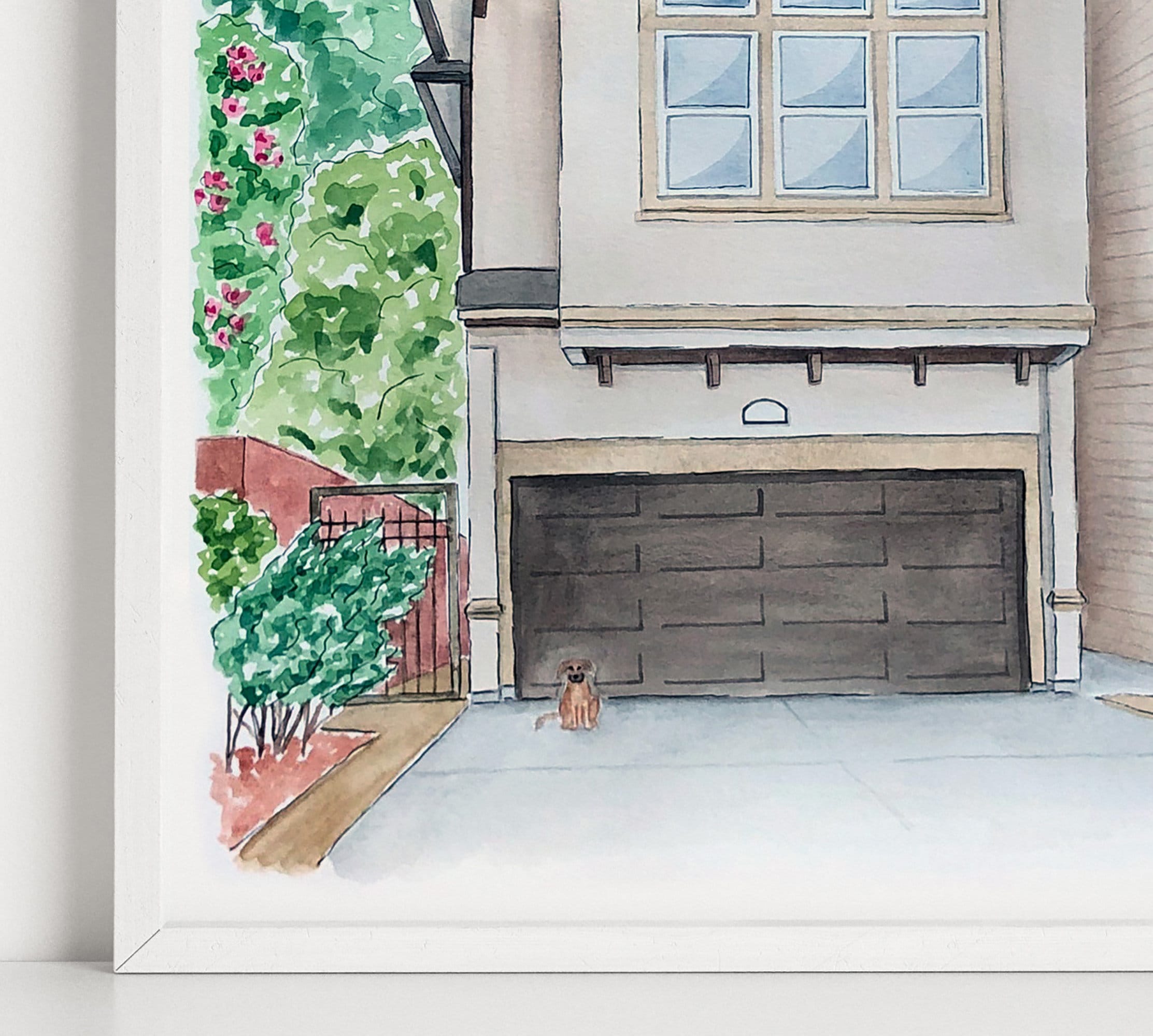 Custom Apartment Painting Hand Painted Watercolor Townhome Etsy