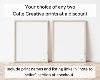 割引プリントセット：Colle Creative Printsから2点お選びください