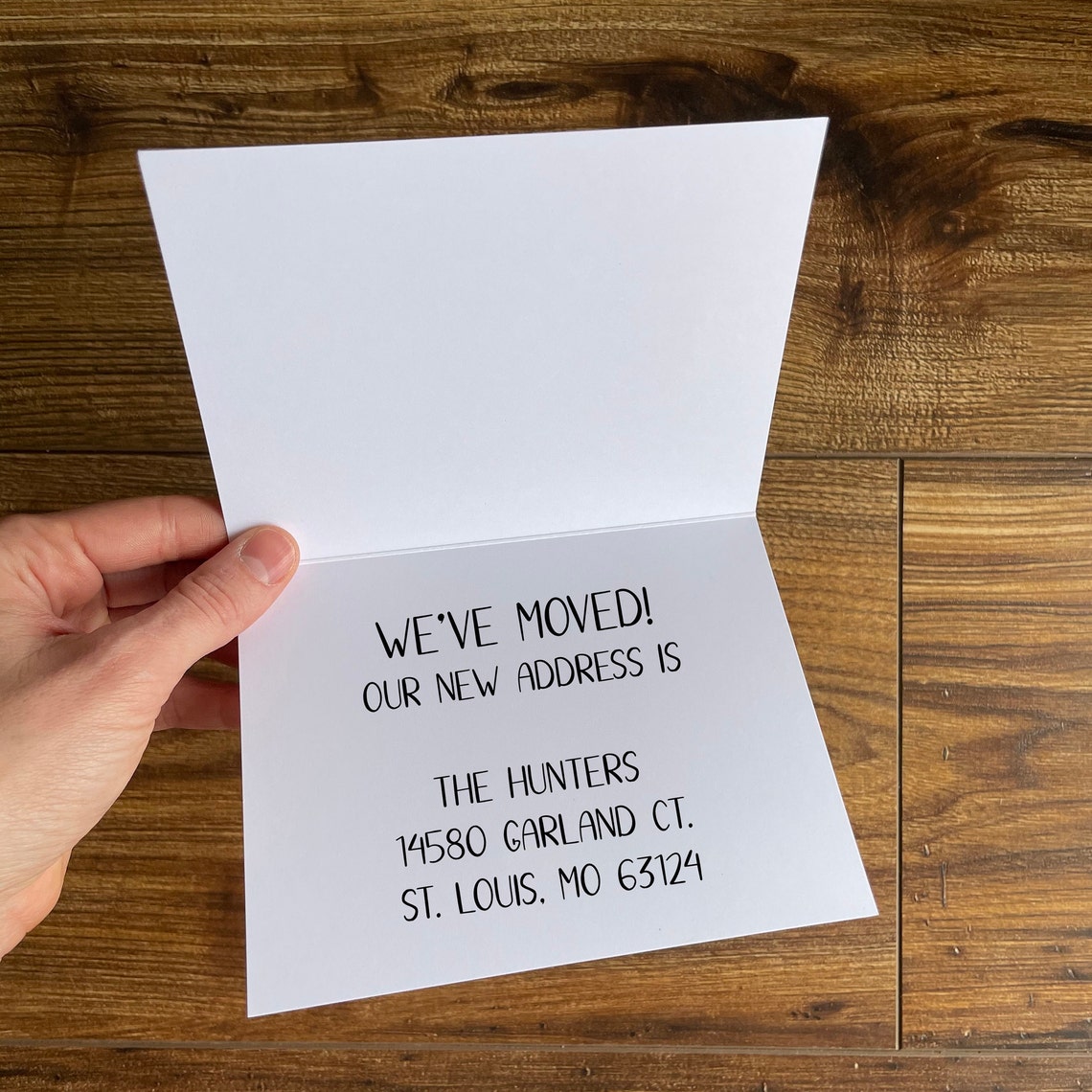 Custom Moving Announcement Cards with Envelopes ADDON Etsy