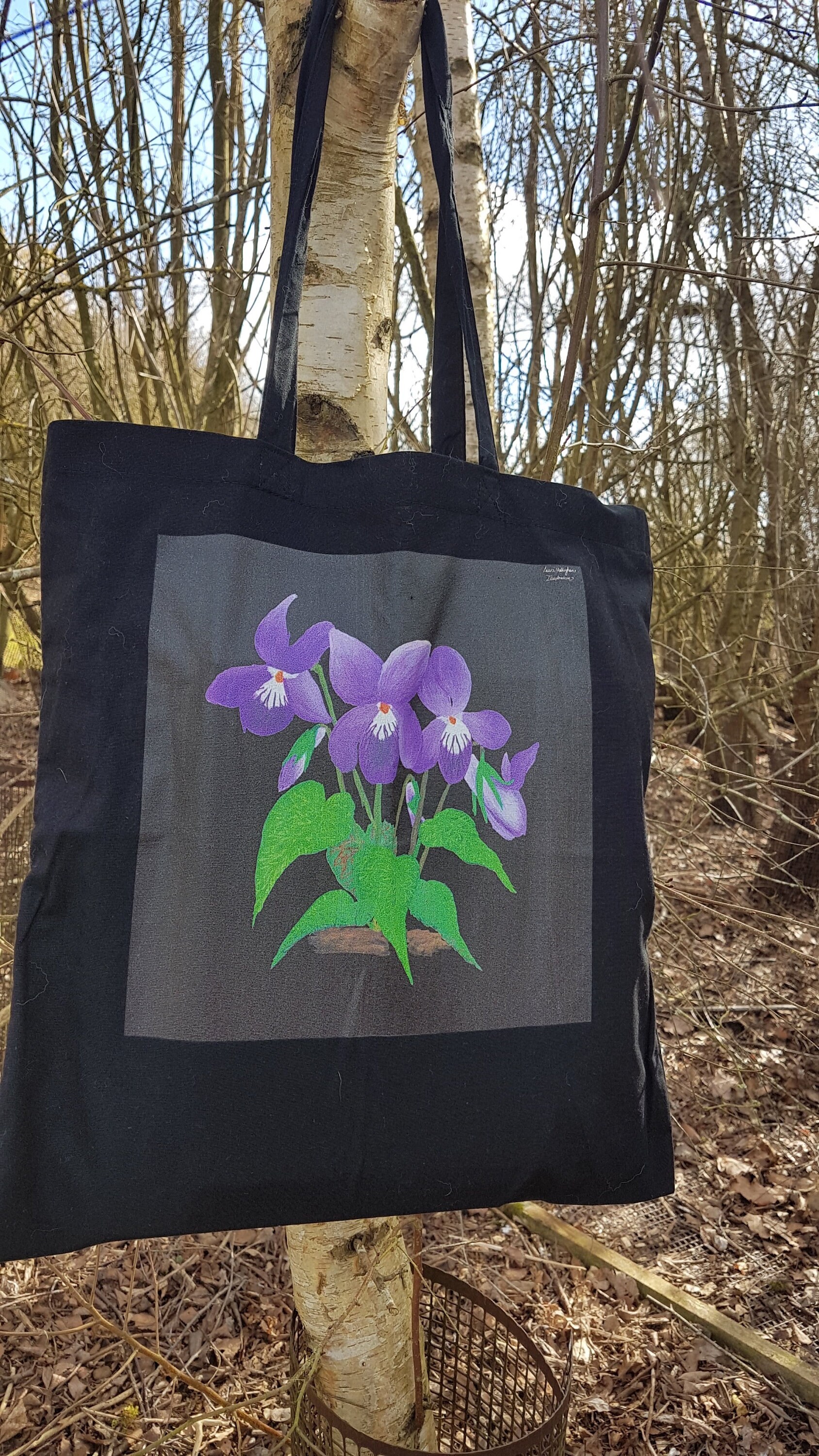 Violet Bag with handle main image 1