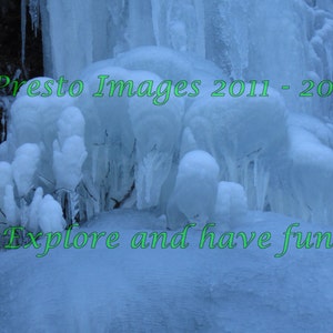 Ice, Icicles, and Snow; High Resolution Digital Download Photograph.