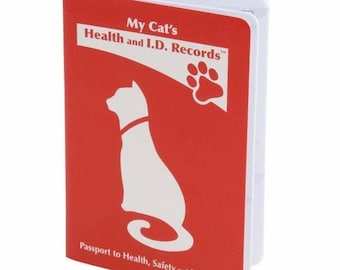 Cat Vaccination Records Book