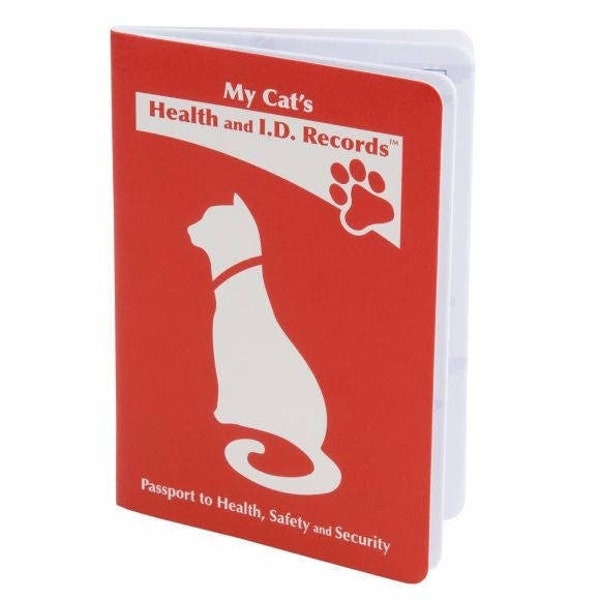 Cat Vaccination Records Book