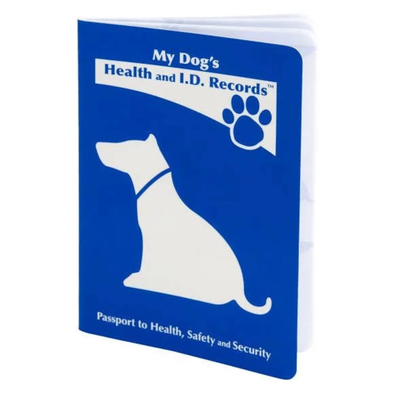 Dog Vaccination Records Book Etsy