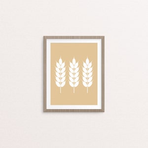 Wheat Silhouette,  8x10 Art Decor Digital Print