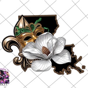 Festive Mardi Gras PNG | Carnival Masks & Beads | 300 DPI, Transparent Background