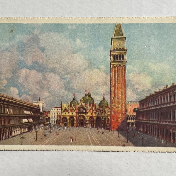 Vintage postcard of Venice Italy St Mark's Square 1950s