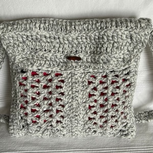Bolso de cuerpo cruzado de ganchillo bolso bolso para computadora portátil