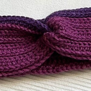 EASY CROCHET PATTERN-warm twisted crochet headband