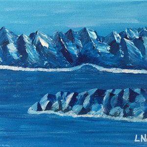Acrylic painting &#39;Cold Winter&#39;