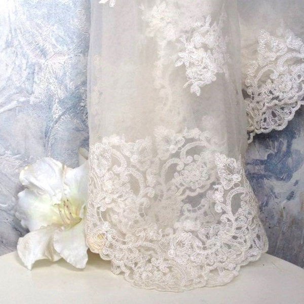 Vintage wedding lace tablecloth