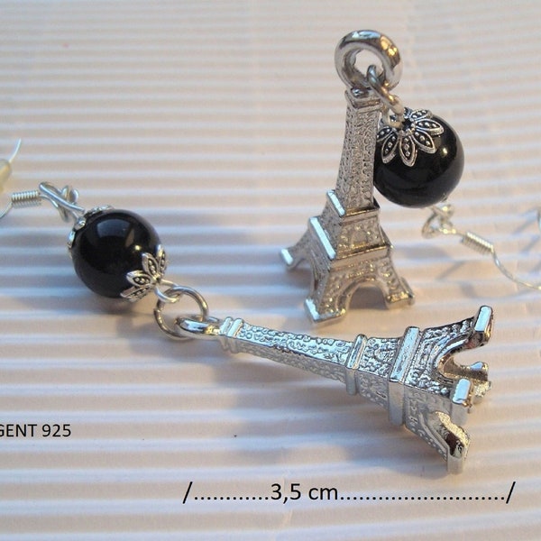 boucles d'oreilles fimo, boucles d'oreilles patriotiques, bricolage argile polymère fait main, bijou femme