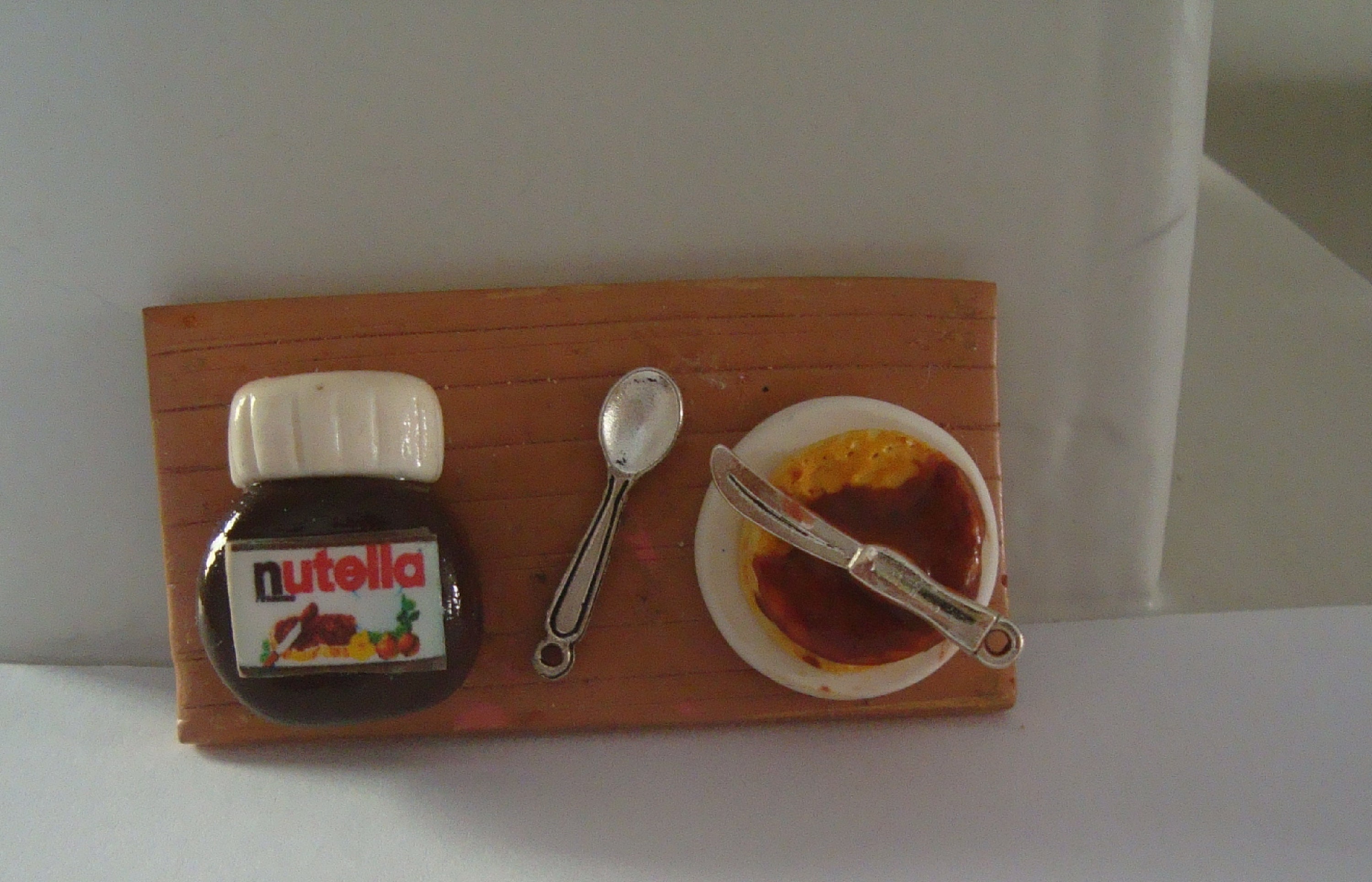 Magnet de Crêpes Nutella Fait Main, Magnet Pate Polymère, Déco Maison