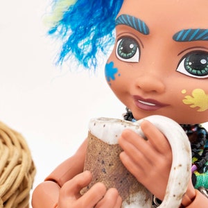 Doll Coffee or Tea, Mini Mugs for 1:6 dolls Fashion Dolls