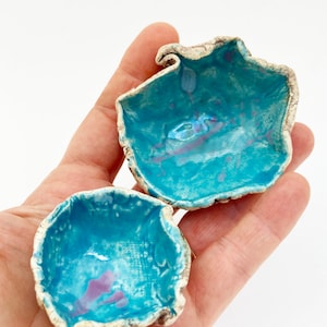 Set of 2 Folded Bowls Wabi Sabi Nested Rustic