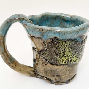 Rustic Pottery Espresso Mug: Handmade 4.5 oz Demi Tasse