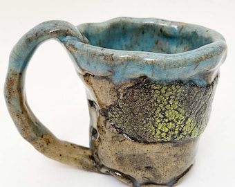 Rustic Pottery Espresso Mug: Handmade 4.5 oz Demi Tasse
