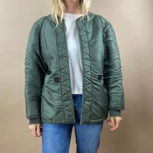 1980s Heavy Duty Liner Jacket / Shearling Lined / Womens Small
