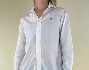 Y2K White Ralph Lauren Blouse / Small