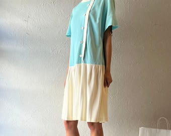60er Jahre Drop Waist Midi Kleid / Dress Dress / Medium