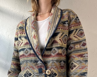 90s 'Flashback' Cotton Tapestry Jacket / Medium