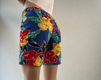 80s surf Line Hawaii Original JAMS Jams World Floral Print Board Shorts X small Etsy