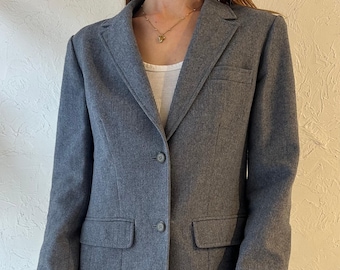 80s ‘Pendleton’ Gray Wool Blazer / Small