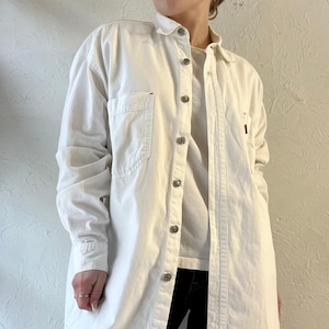 90s ‘Levi’s’ White Denim Shirt / Medium