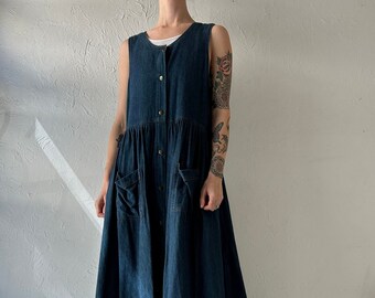 Jaren '90 'Moda Intl' denimjurk / medium