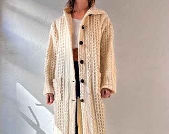 Vintage 'Branigan Weavers' Wool Duster Sweater / Medium
