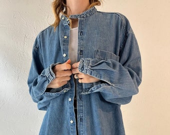 90s 'Gap' Button Up Denim Shirt / Medium