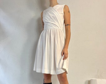 Vintage Handmade White Dress / Small