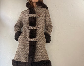 70s 80s 'Niccolini' 'Wool Knit Parka Coat / Small