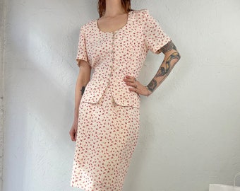 90s 'Algo' Two Piece Floral Set / Medium