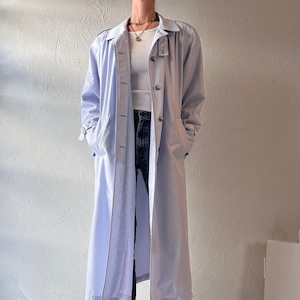 Vintage 'London Fog' Light Weight Purple Trench Coat / Large