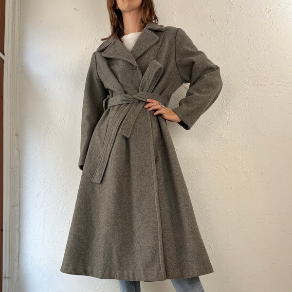 Grey Wool Coat - Etsy