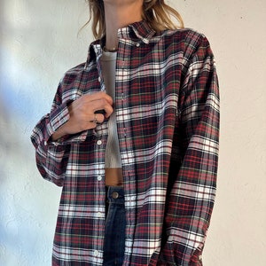 Y2k &#39;Ralph Lauren&#39; Classic Plaid Button Up Shirt / Medium