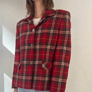 Vintage Women Evan Picone Houndstooth Blazer Jacket Sz 4 Made in