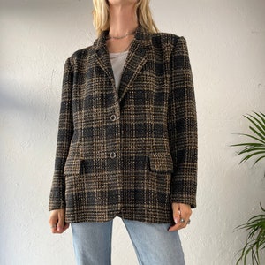 Giacca blazer in acrilico &#39;Snazzie&#39; anni &#39;80 / Media